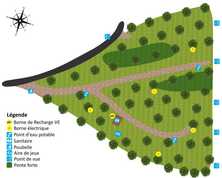 Plan du camping